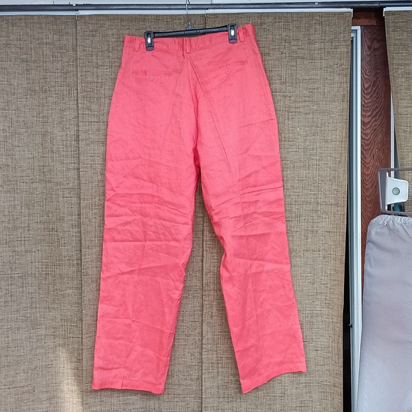 NWT Men's Coral Linen Trousers - Picture 5 of 5